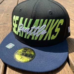 Seattle Seahawks New Era NFL Draft 59Fifty 22 Snapback Hat Size 7 1/4 New
